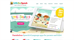 Desktop Screenshot of littlebeespeech.com